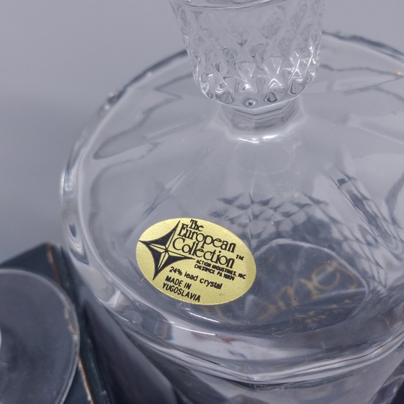 VTG 24% GENUINE CRYSTAL JAM JAR VASE CORDIAL GLASS - Picture 8 of 10